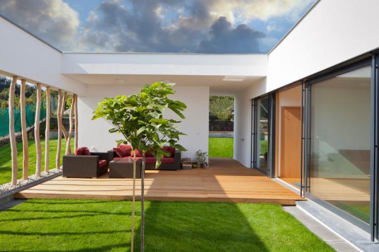 Modern home with private garden.