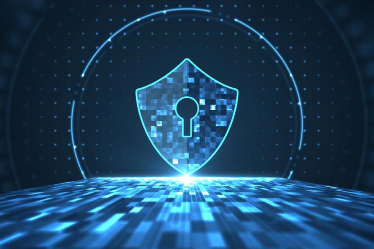 A shield symbolizing IT security.